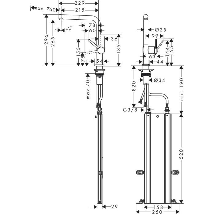Смеситель Hansgrohe Talis M54 (72809000) изображение 4