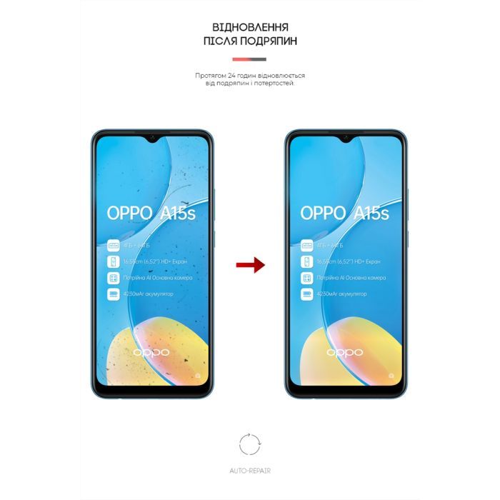Пленка защитная Armorstandart Matte OPPO A15s (ARM61140) изображение 3