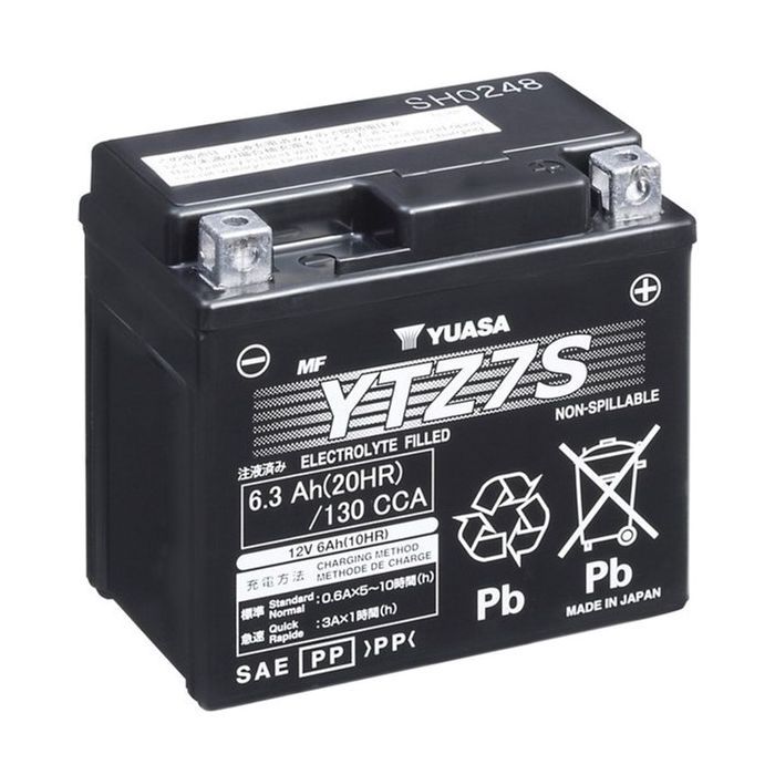 Аккумулятор автомобильный Yuasa 12V 6,3Ah High Performance MF VRLA Battery (YTZ7S)