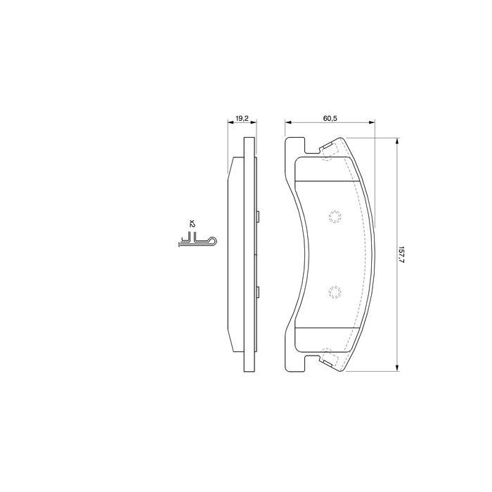 Гальмівні колодки Bosch 0 986 424 823 зображення 5