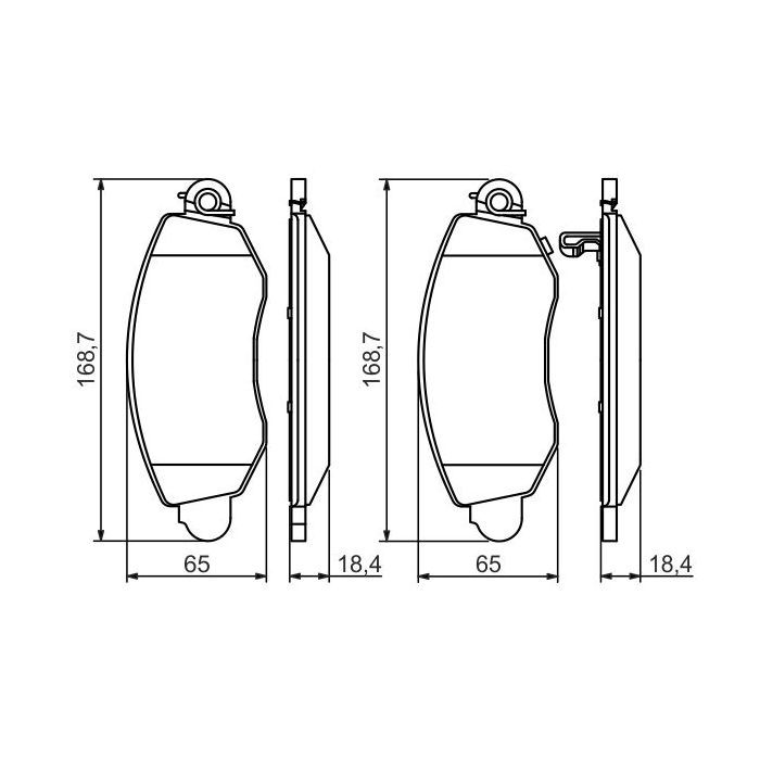 Гальмівні колодки Bosch 0 986 494 047 зображення 3
