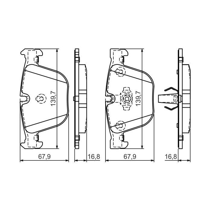 Гальмівні колодки Bosch 0 986 494 294 зображення 3