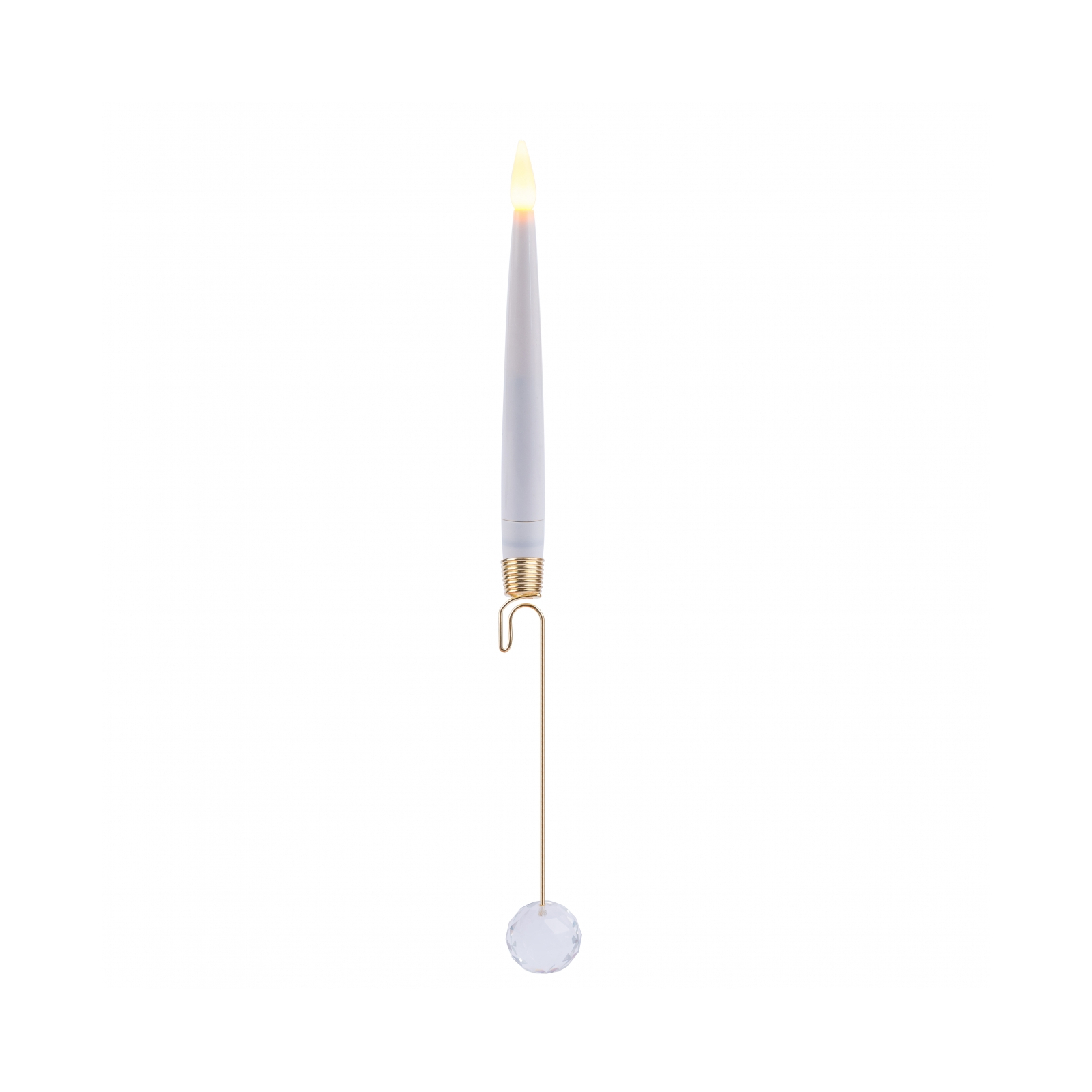 Елочная игрушка Novogod`ko набор свечей Antigravity LED, с кристаллом, с пультом, 32 см, 3 шт. (974445)