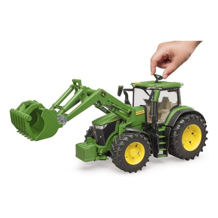 Спецтехника Bruder трактор John Deere 7R 350 с погрузчиком (03151) изображение 2