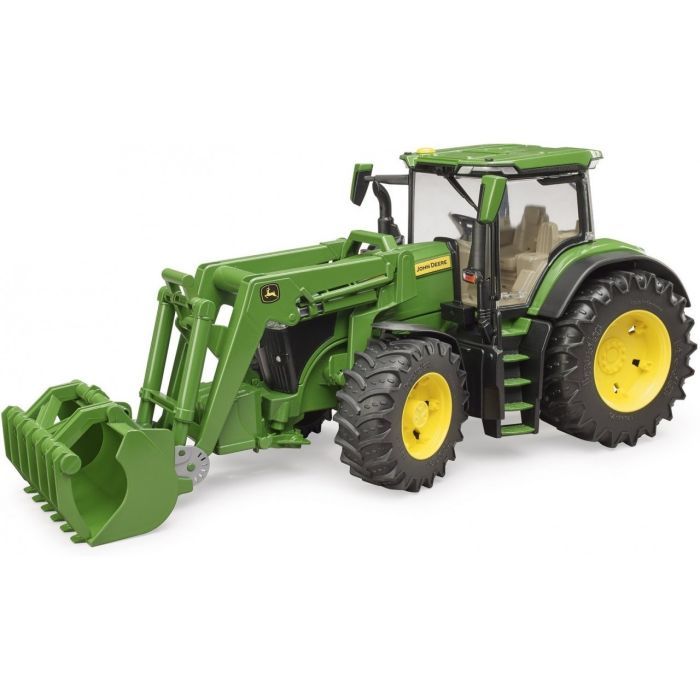 Спецтехника Bruder трактор John Deere 7R 350 с погрузчиком (03151) изображение 3