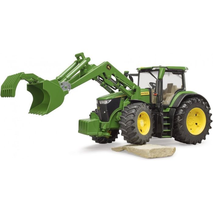 Спецтехника Bruder трактор John Deere 7R 350 с погрузчиком (03151) изображение 6