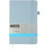 Книга записна Buromax Etalon 125x195 мм 96 аркушів в точку обкладинка зі штучної шкіри Блакитна (BM.291360-14)