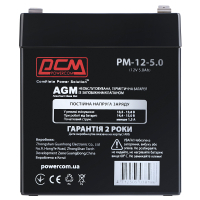 Фото - Батарея для ДБЖ Powercom Батарея до ДБЖ  PM-12-5.0, 12V 5Ah  (PM-12-5.0)