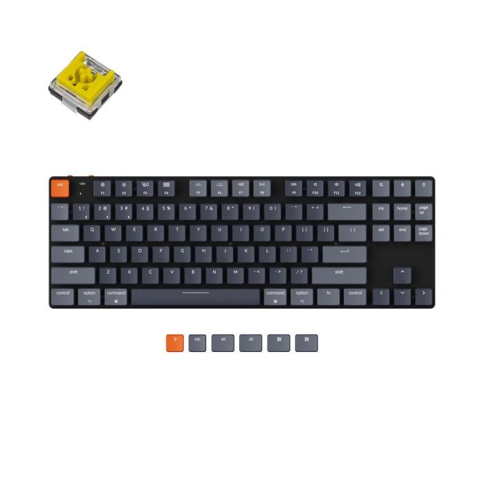 Клавиатура Keychron K1SE 87 Key Optical Banana RGB Hot-Swap Wireless UA Black (K1SEE4_KEYCHRON)