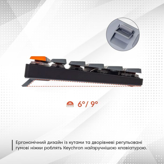 Клавиатура Keychron K1SE 87 Key Optical Banana RGB Hot-Swap Wireless UA Black (K1SEE4_KEYCHRON) изображение 5