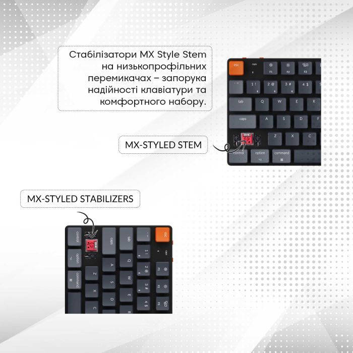 Клавиатура Keychron K1SE 87 Key Optical Banana RGB Hot-Swap Wireless UA Black (K1SEE4_KEYCHRON) изображение 7