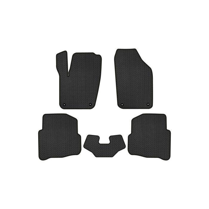 Килимок в салон EVAtech Volkswagen Polo (IV) 3-doors 2001-2009 4 поко (VW12025CVB5TL4RBB)