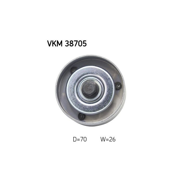 Ролик натягувача ременя SKF VKM 38705 зображення 2