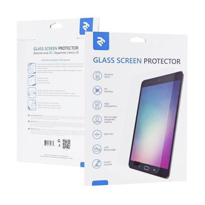 Стекло защитное 2E Samsung Galaxy Tab S8(X700/X706) , 2.5D, Clear (2E-G-TABS8-LT2.5D-CL)