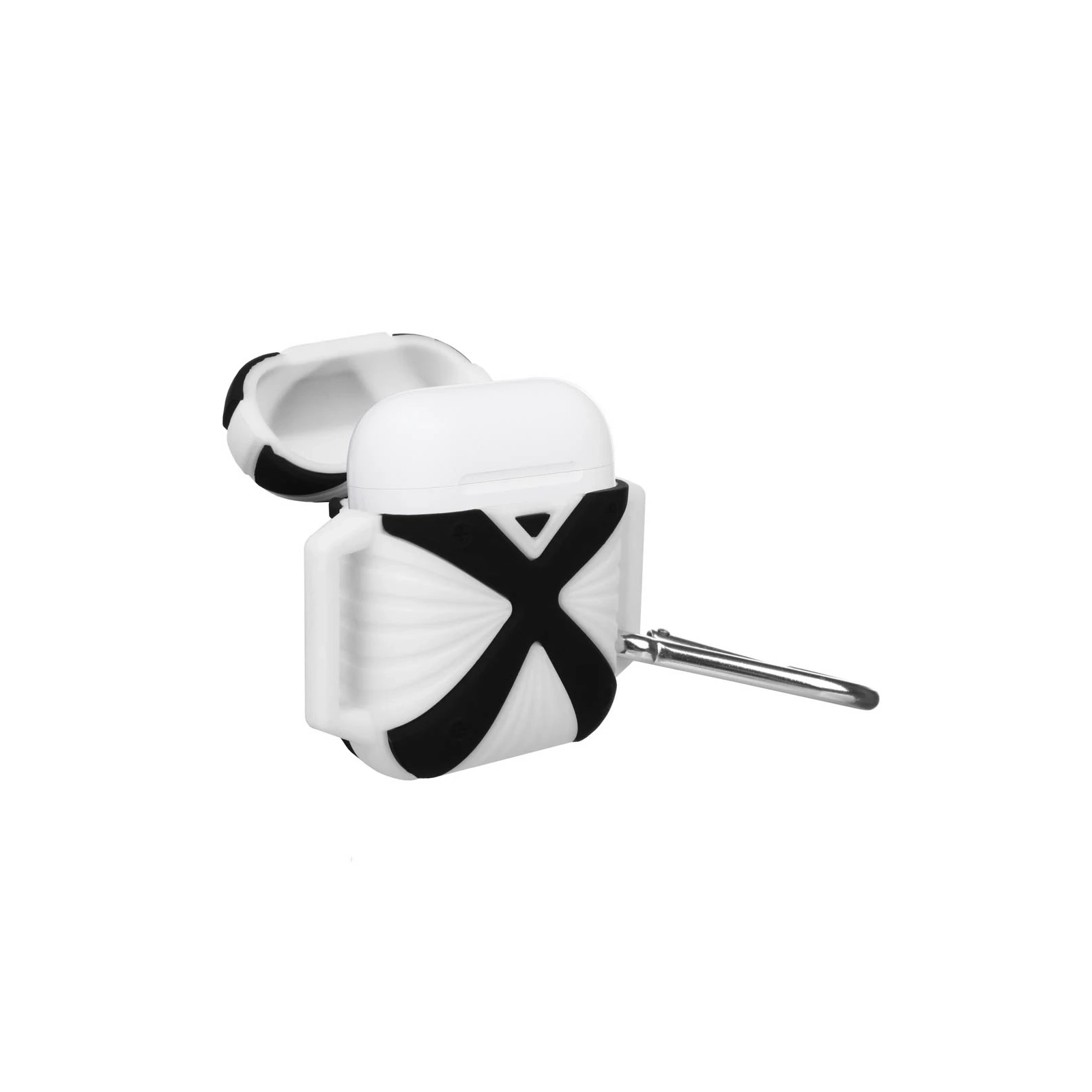 Чохол для навушників X-HuWei i-Smile для Apple AirPods IPH1443 Black+White (702333) зображення 2