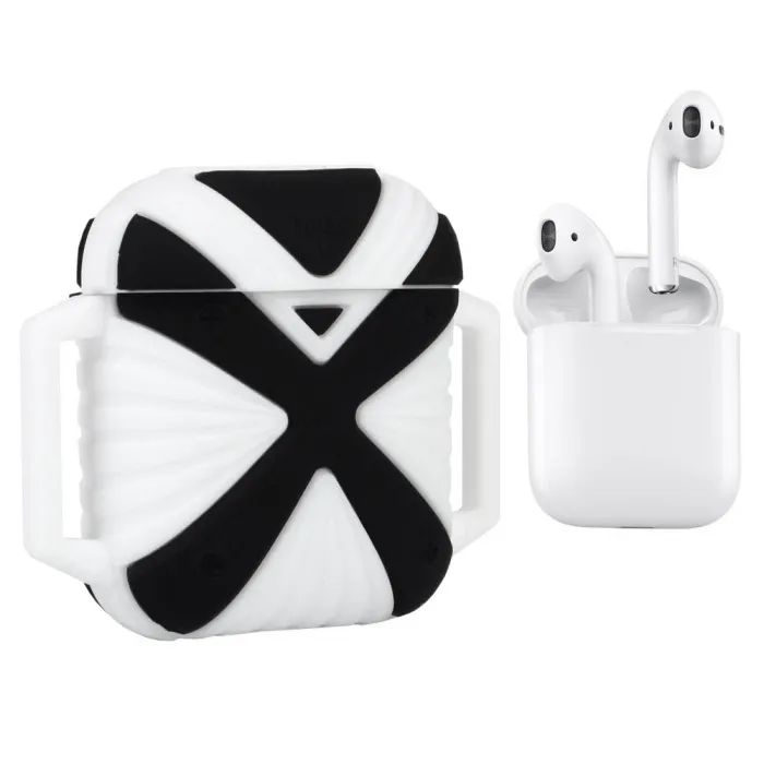 Чехол для наушников X-HuWei i-Smile для Apple AirPods IPH1443 Red+White (702334) изображение 3