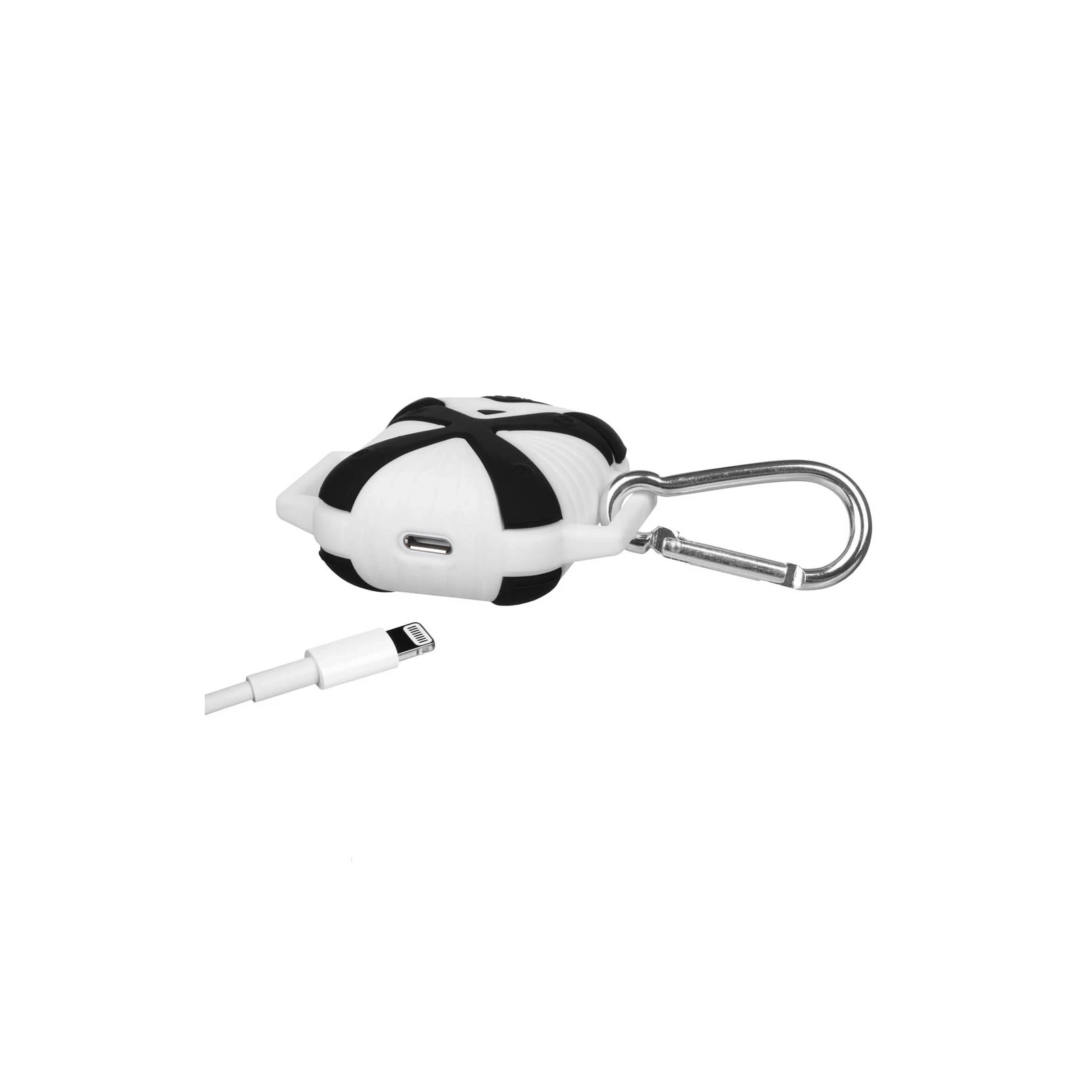 Чохол для навушників X-HuWei i-Smile для Apple AirPods IPH1443 Black+White (702333) зображення 4