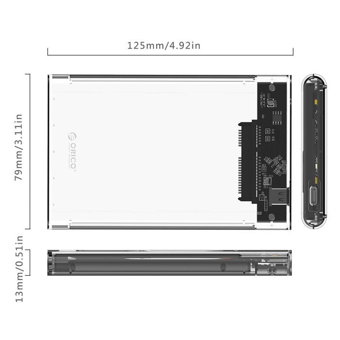 Карман внешний Orico HDD 2139C3-CR-PRO (HC380176) изображение 2