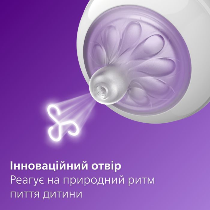 Соска Philips AVENT Natural медленный поток 1+ мес 2 шт (SCY963/02) изображение 2