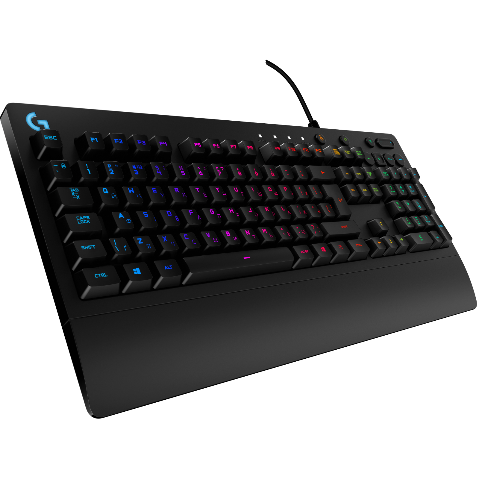 Клавиатура Logitech G213 Prodigy RGB Gaming Keyboard USB UA Black (920-008093)