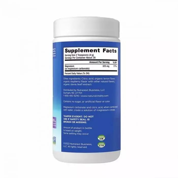 Минералы Natural Vitality Антистрессовый напиток, вкус малина лимон, CALM, Powder Raspberr (PTG00009) изображение 2
