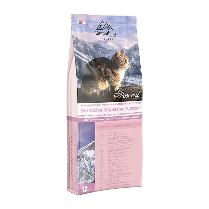 Сухой корм для кошек Carpathian Pet Food Sensitive Digestive System 12 кг (4820111140800)