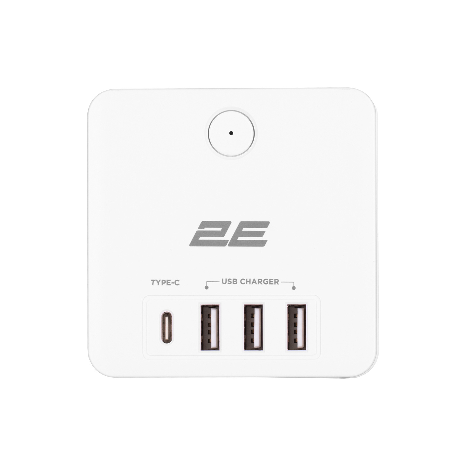 Мережевий фільтр живлення 2E 3*USB-A, 1*USB-C, white (2E-AD431WH) зображення 2