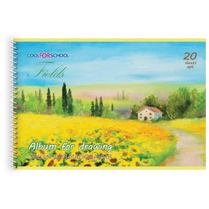 Альбом для рисования Cool For School на пружине, 20 листов Seasons (CF60903-04)