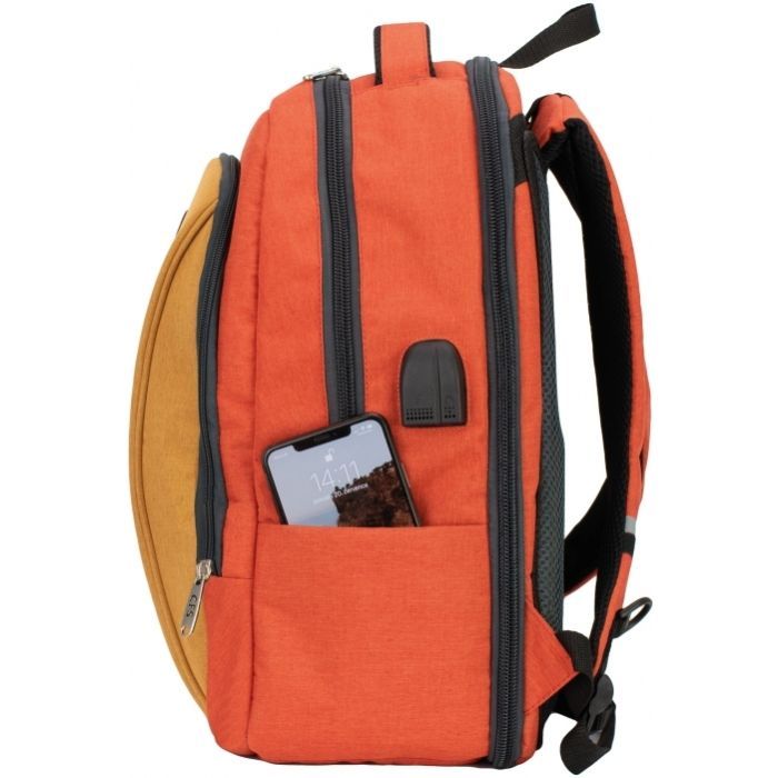 Рюкзак шкільний Cool For School 44x32x20 см 28 л Помаранчево-рудий (CF86588-07) зображення 5