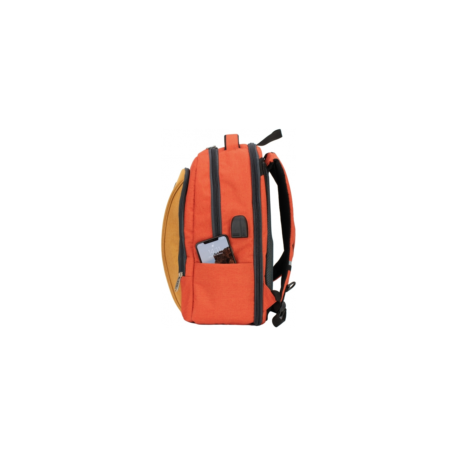 Рюкзак школьный Cool For School 44x32x20 см 28 л Оранжево-рыжий (CF86588-07) изображение 5