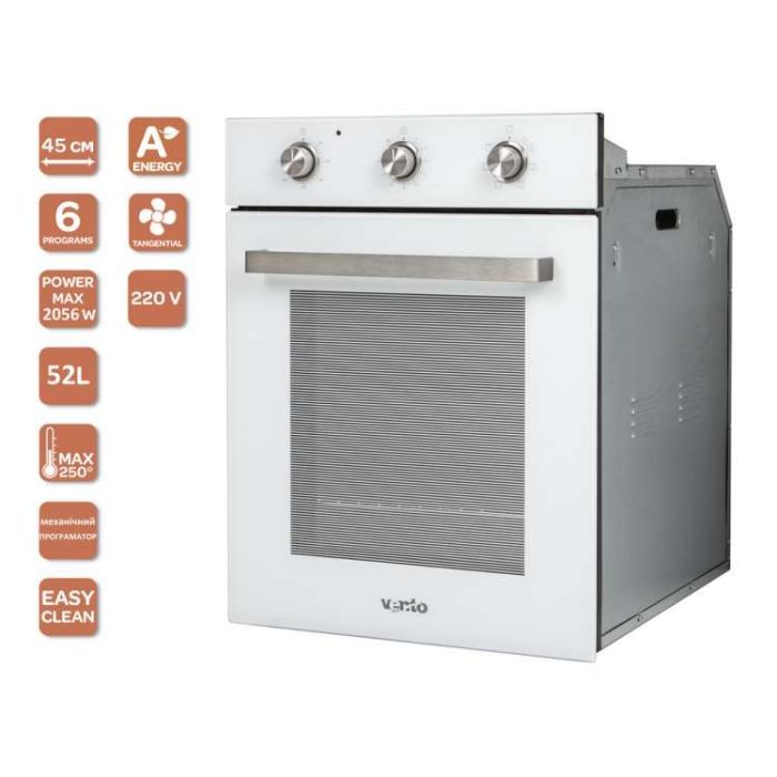 Духовой шкаф Ventolux SOHO 6 MT (WH) изображение 7