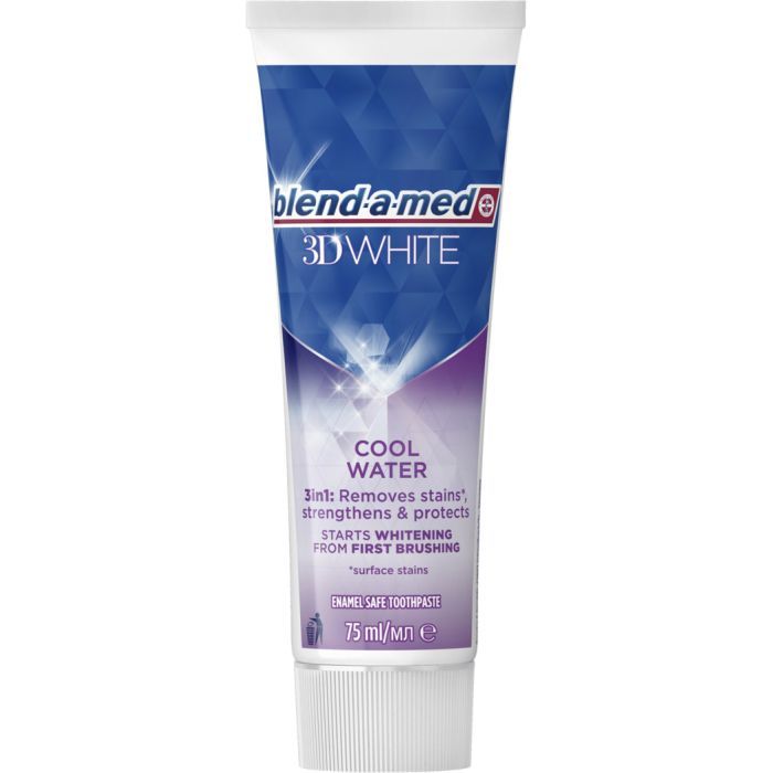 Зубная паста Blend-a-med 3D White Прохладная вода 75 мл (8006540793138) изображение 3