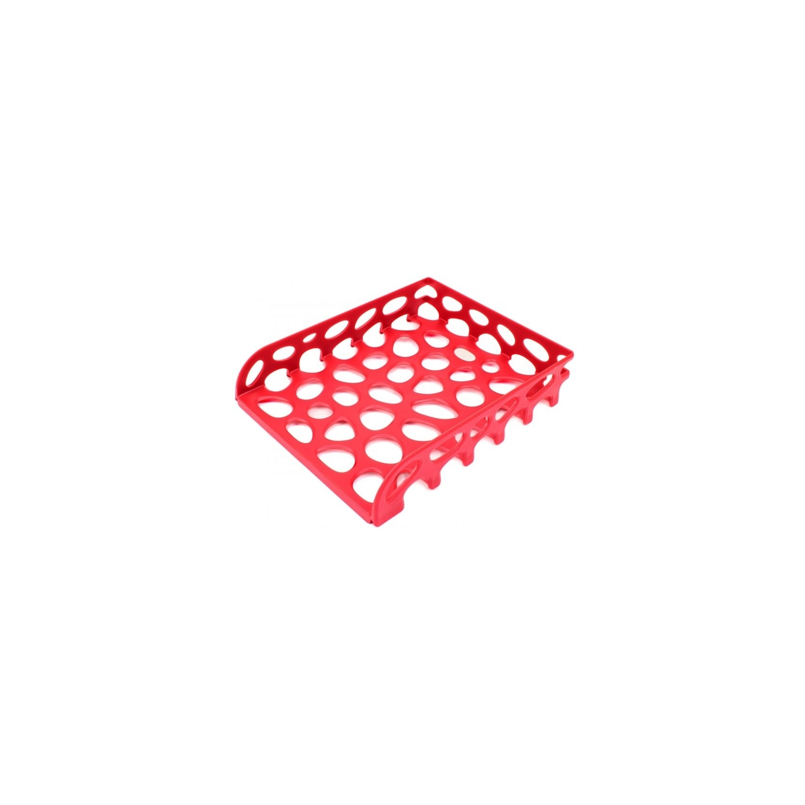 Лоток для паперів Optima горизонтальний пластик, червоний (O36341)