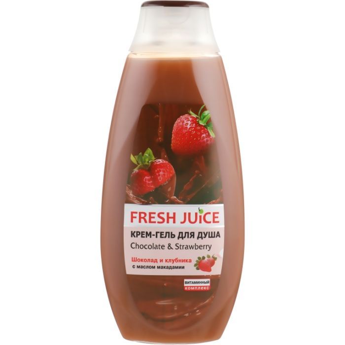 Гель для душу Fresh Juice Chocolate & Strawberry 400 мл (4823015936081)