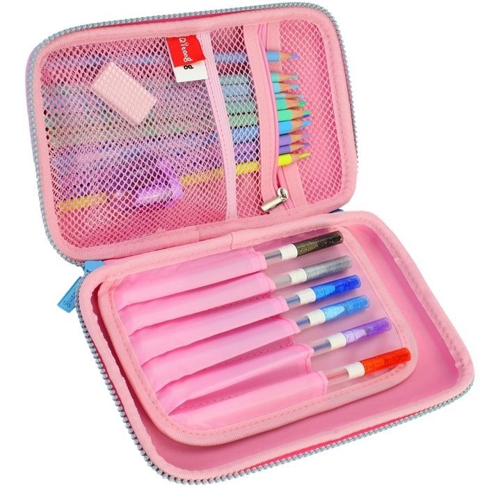 Пенал Cool For School 1 отделение с органайзером фуксия (QT-5627-Rosered) изображение 2