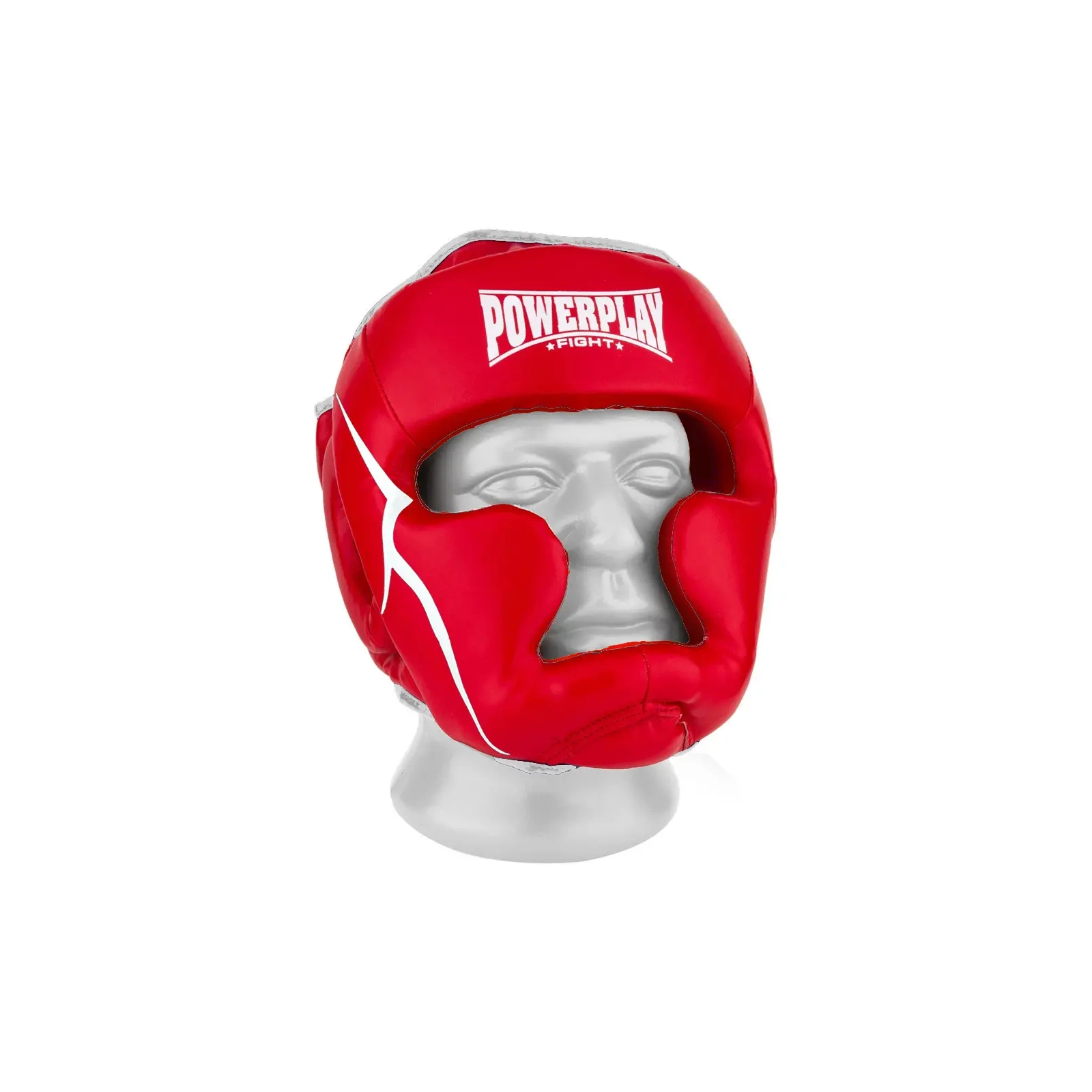 Боксерский шлем PowerPlay 3100 PU Червоний S (PP_3100_S_Red)