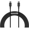 Дата кабель USB-C to USB-C 1.0m 5A Black Baseus (CATYS-B01)