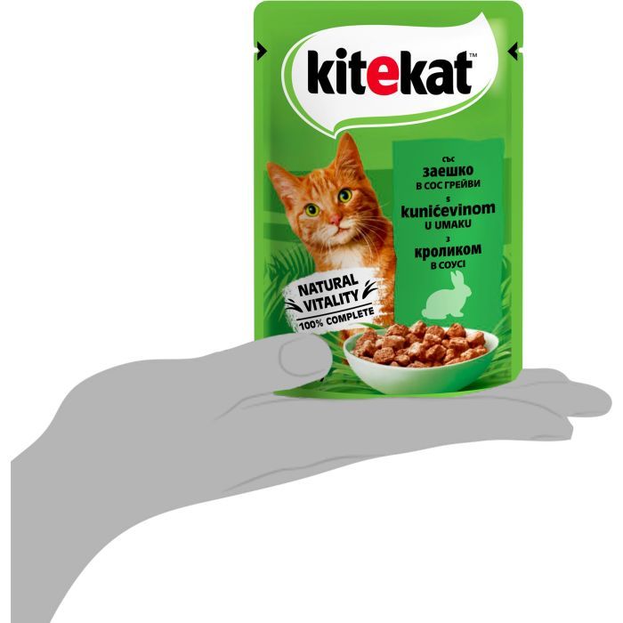 Вологий корм для кішок Kitekat з кроликом у соусі 85 г (5900951307324) зображення 7