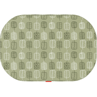 Чохол на матраци для тварин WAUDOG Relax Зелене листя М 80х55 см (1309-0108)