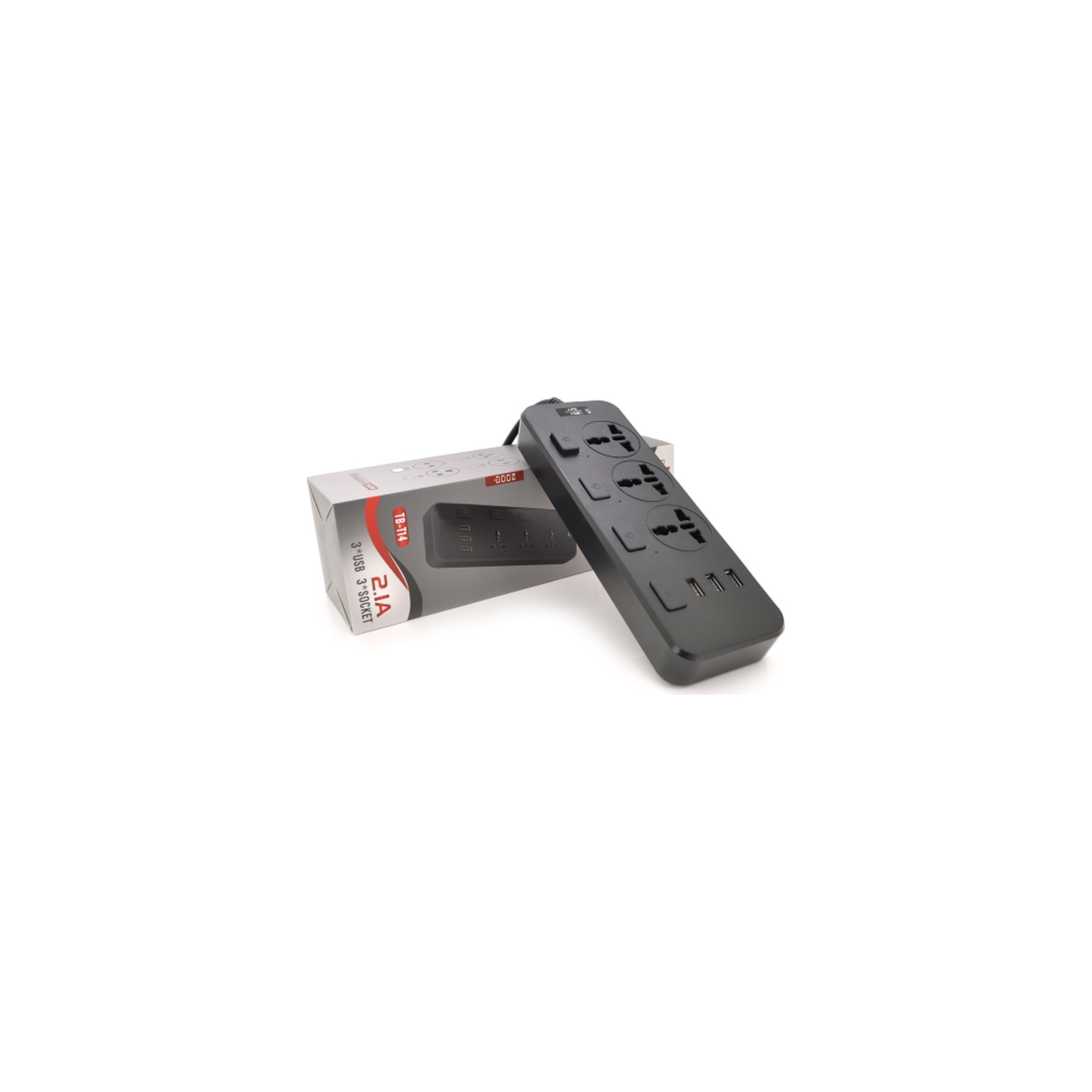 Сетевой фильтр питания Voltronic TВ-Т14, 3роз, 3*USB Black (ТВ-Т14-Black) изображение 2