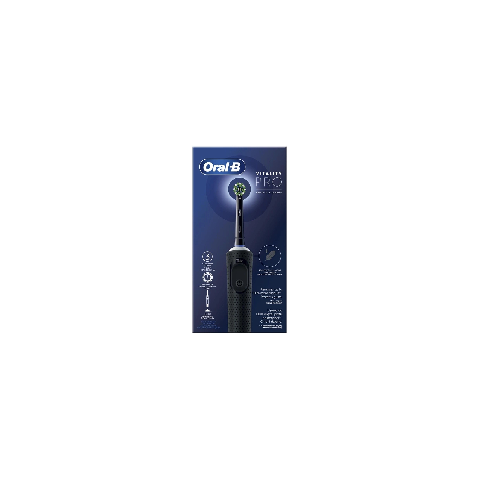 Электрическая зубная щетка Oral-B Vitality D103.413.3 Protect x clean (4210201427124) изображение 3