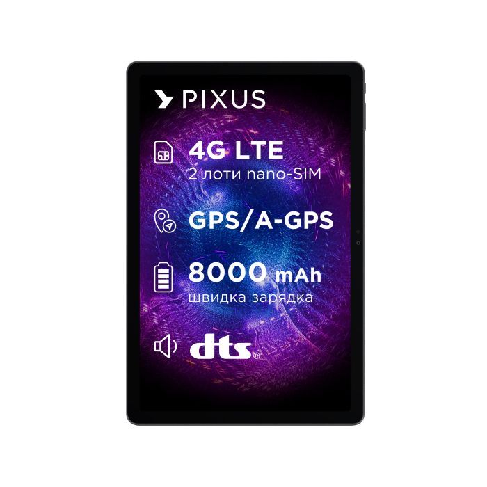 Планшет Pixus Titan 10,95" 8/128Gb LTE Чохол+зарядка, metal, graphite (4897058531695) изображение 3