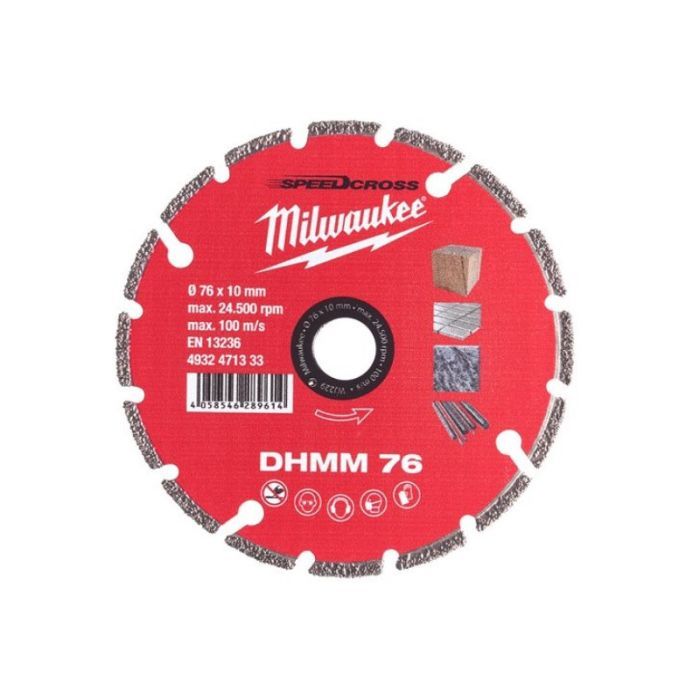 Круг отрезной Milwaukee алмазный DHMM 76, 76 мм для M12 FCOT (4932471333)