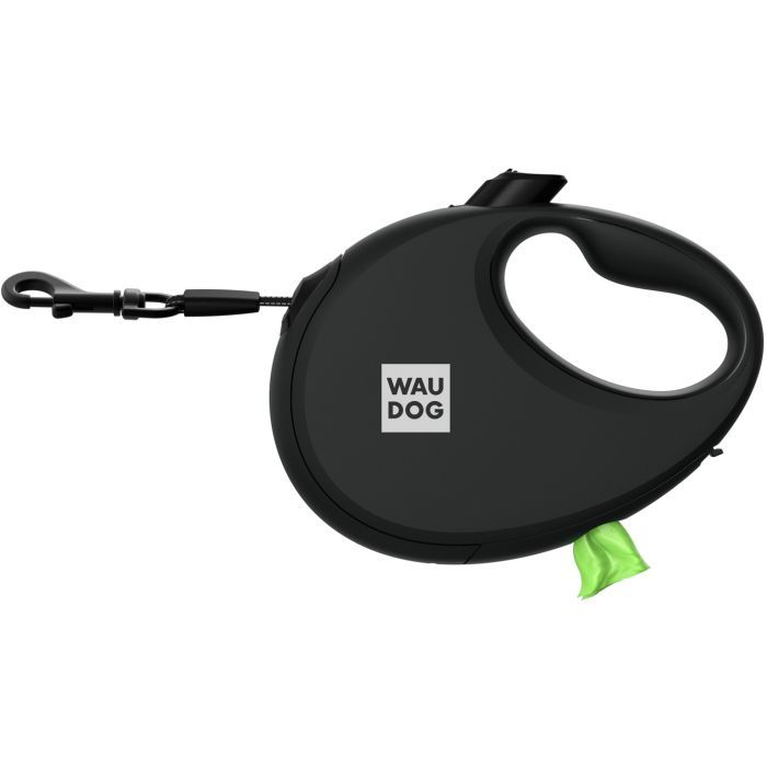 Повідець для собак WAUDOG R-leash з контейнером для пакетів S до 12 кг 3 м чорний (26271) зображення 3