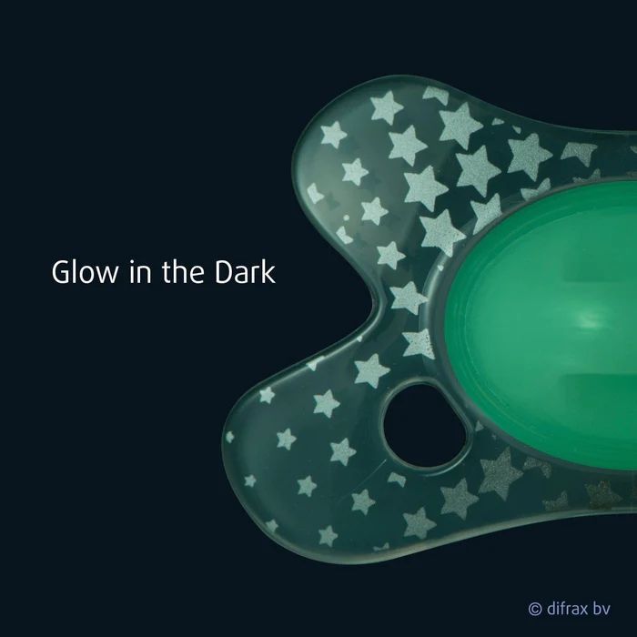 Пустушка Difrax Natural Night, світиться у темряві, 0-6 міс (GL123) зображення 5