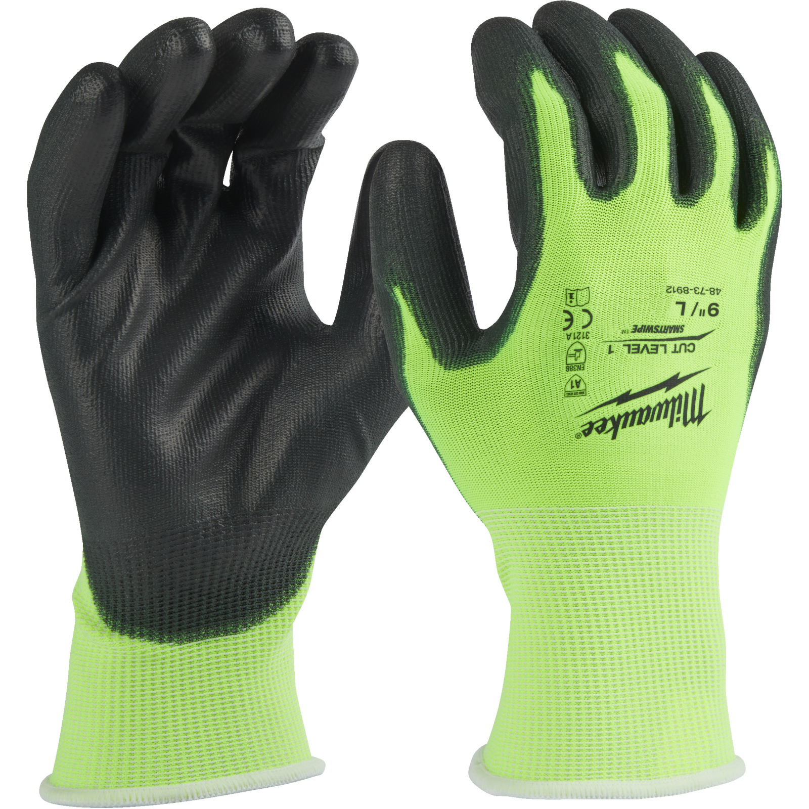 Защитные перчатки Milwaukee сигнальные с уровнем сопротивления порезам 1, XXL/11 (4932479920)
