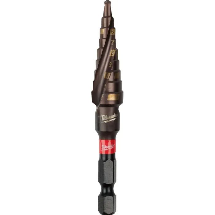 Сверло Milwaukee ступенчатое SHOCKWAVE Impact Duty, 4-12мм с шагом 1мм (48899261)