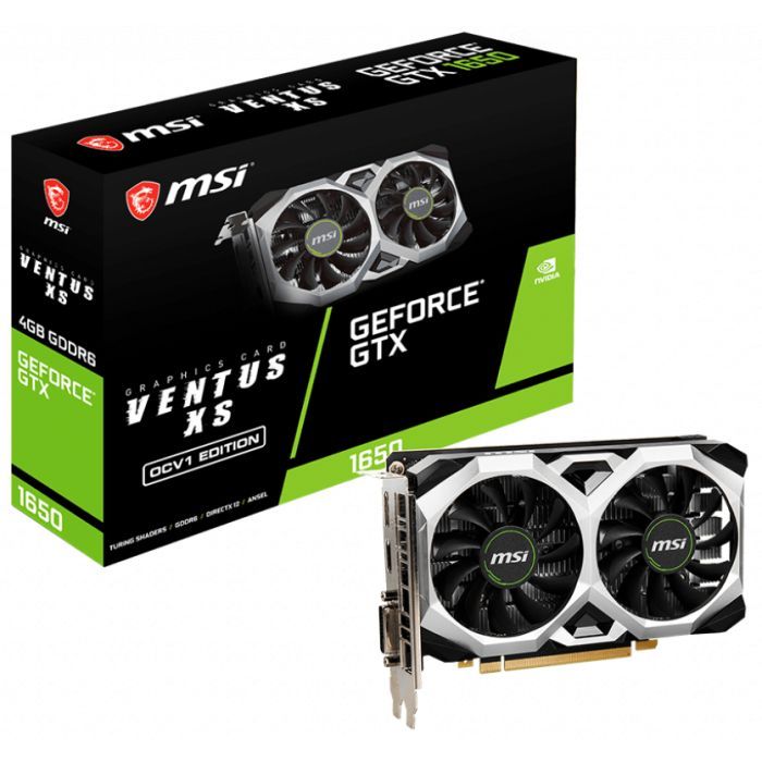 Видеокарта MSI GeForce GTX1650 4096Mb D6 VENTUS XS OC (GTX 1650 D6 VENTUS XS OCV3) изображение 2