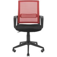 Офисное кресло Richman Джина Пластик Пиастра Сетка черная + красная (ADD0003120) изображение 2