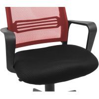 Офисное кресло Richman Джина Пластик Пиастра Сетка черная + красная (ADD0003120) изображение 4
